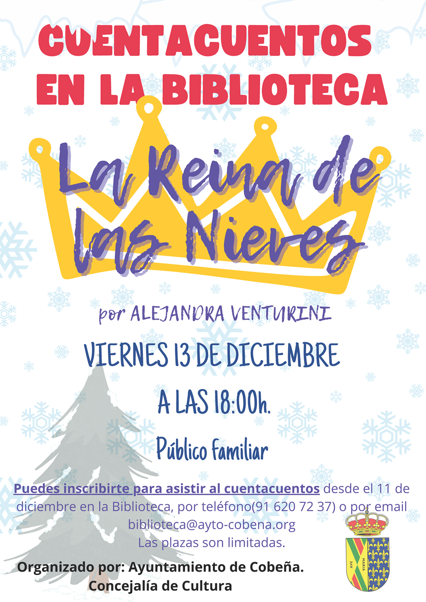 Cuenta Cuentos Biblioteca La Reina de las Nieves | Diciembre 2024