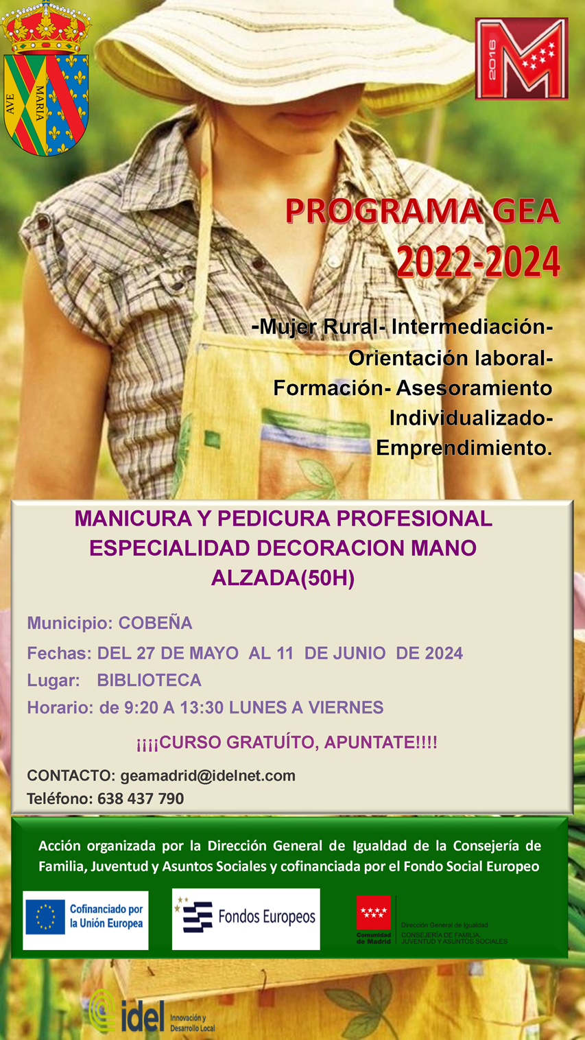 Curso Manicura y Pedicura Profesional Especialidad Decoración Mano Alzada Programa GEA | Mayo 2024