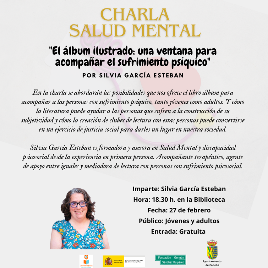 Charla sobre Salud Mental en la Biblioteca de Cobeña.