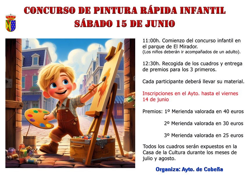 Concurso de Pintura Rápida Infantil | Junio 2024